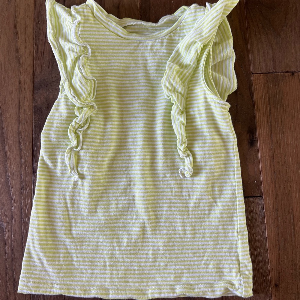 Old Navy Tank Top Stripe Ruffle Girls 4T